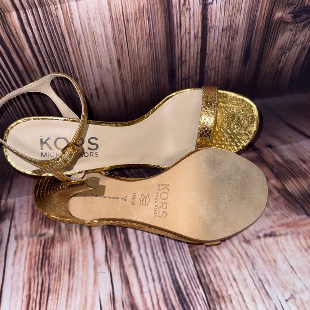 Michael Kors Metallic Python Heels - image 5